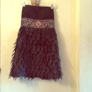 Black Strapless Dress